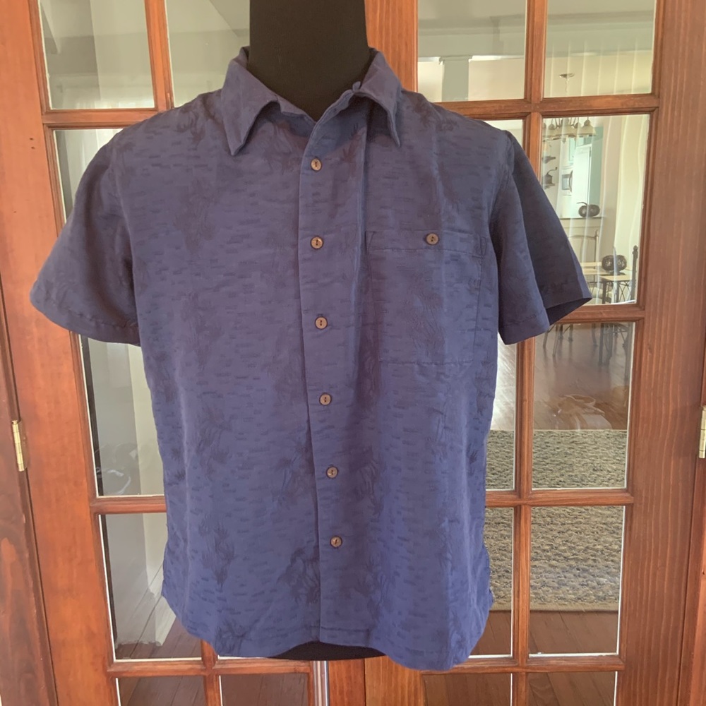 Hawaiian Shirt Short Sleeve Subtle Print